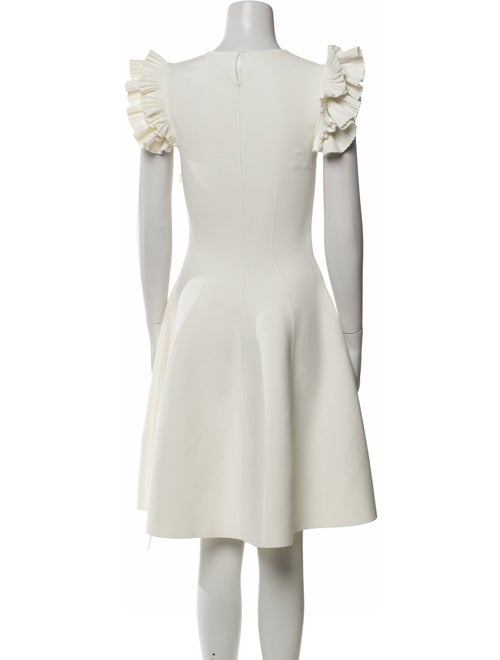 Alexander McQueen Crew Neck Mini Dress
