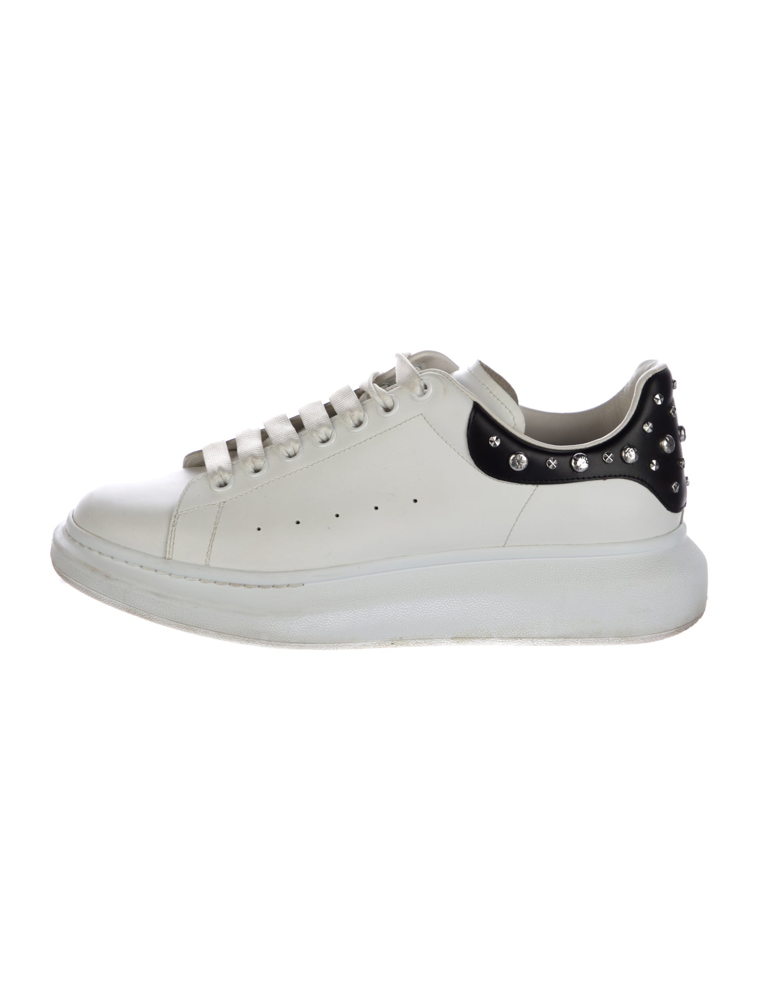 Alexander McQueen Leather Studded Accents Sneakers