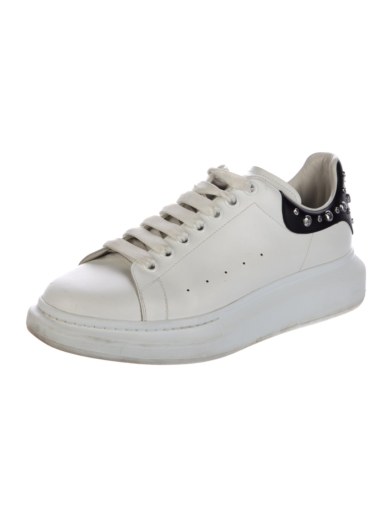Alexander McQueen Leather Studded Accents Sneakers