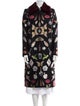 Alexander McQueen Wool Printed Trench Coat