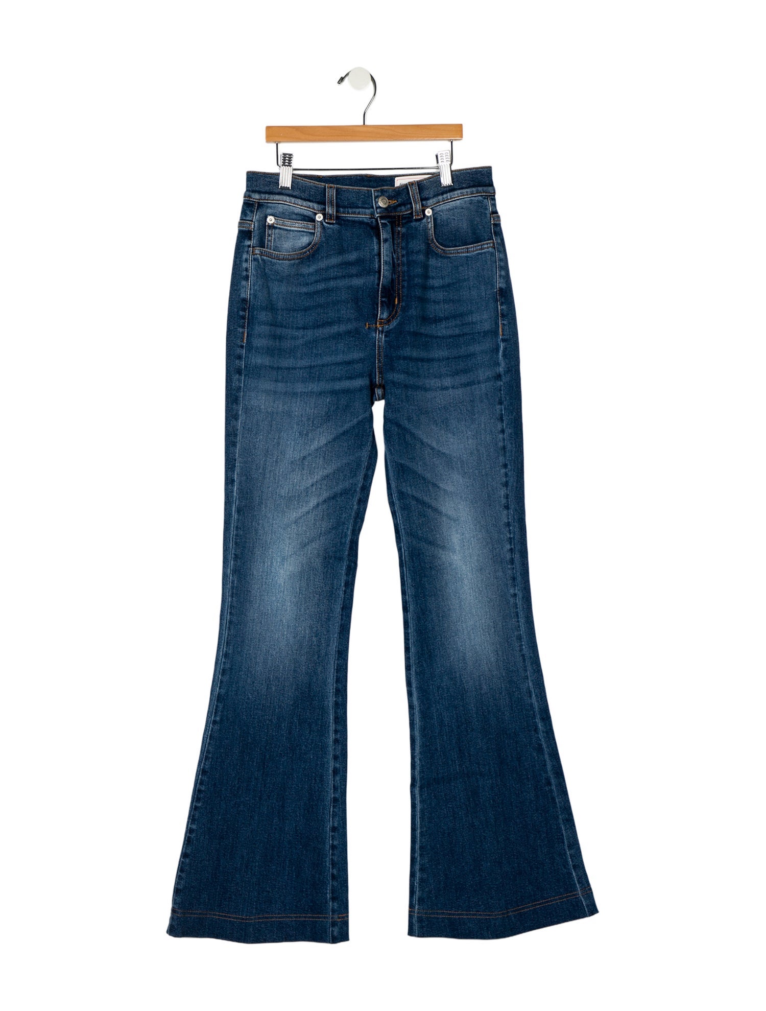 Alexander McQueen Mid-Rise Wide Leg Jeans