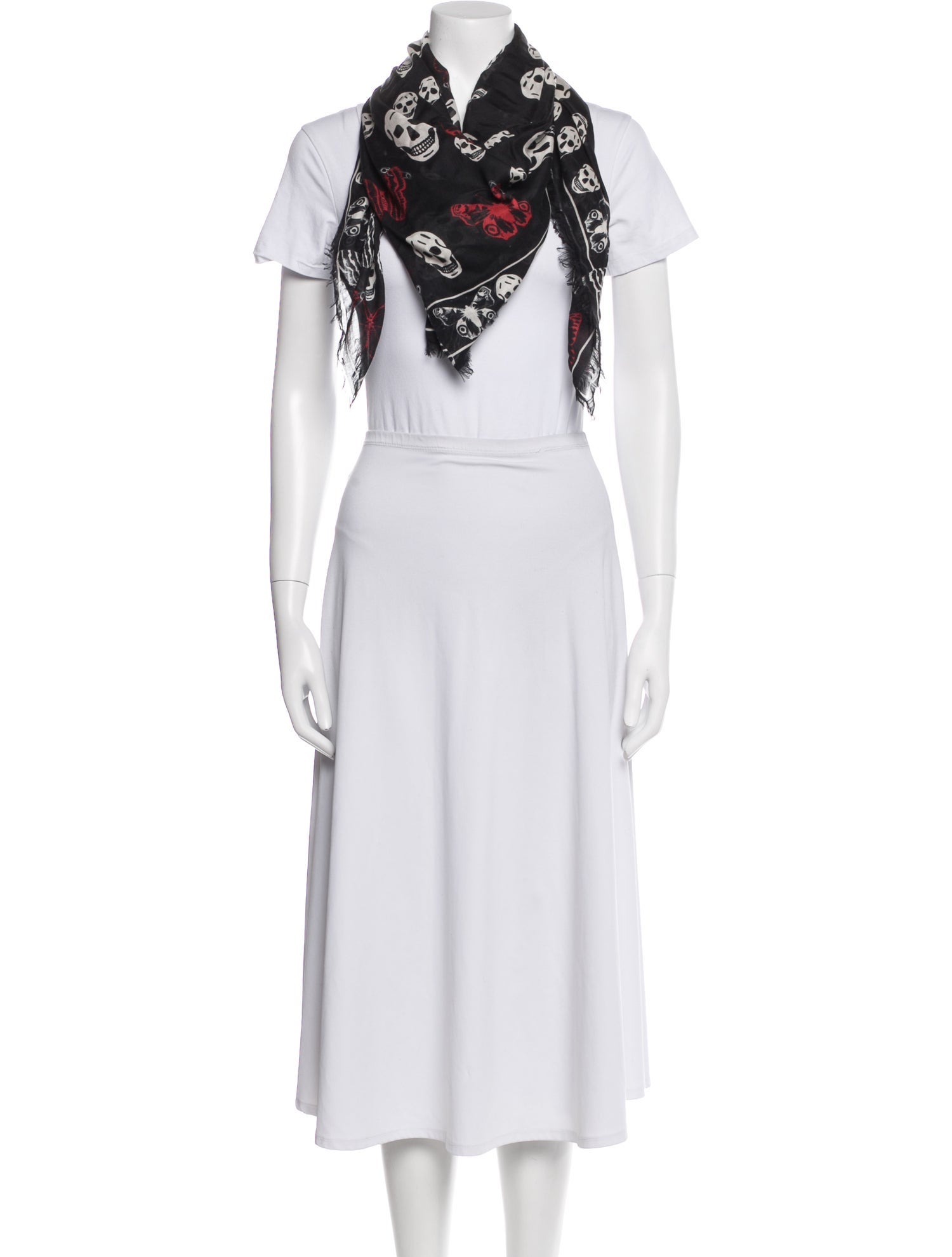 Alexander McQueen Skull Printed Scarf