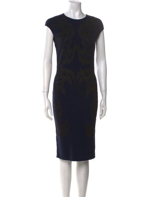 Alexander McQueen Wool Knee-Length Dress