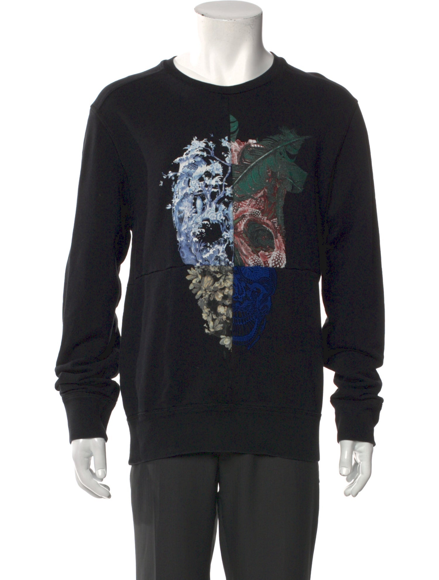 Alexander McQueen Graphic Print Crew Neck Sweatshirt