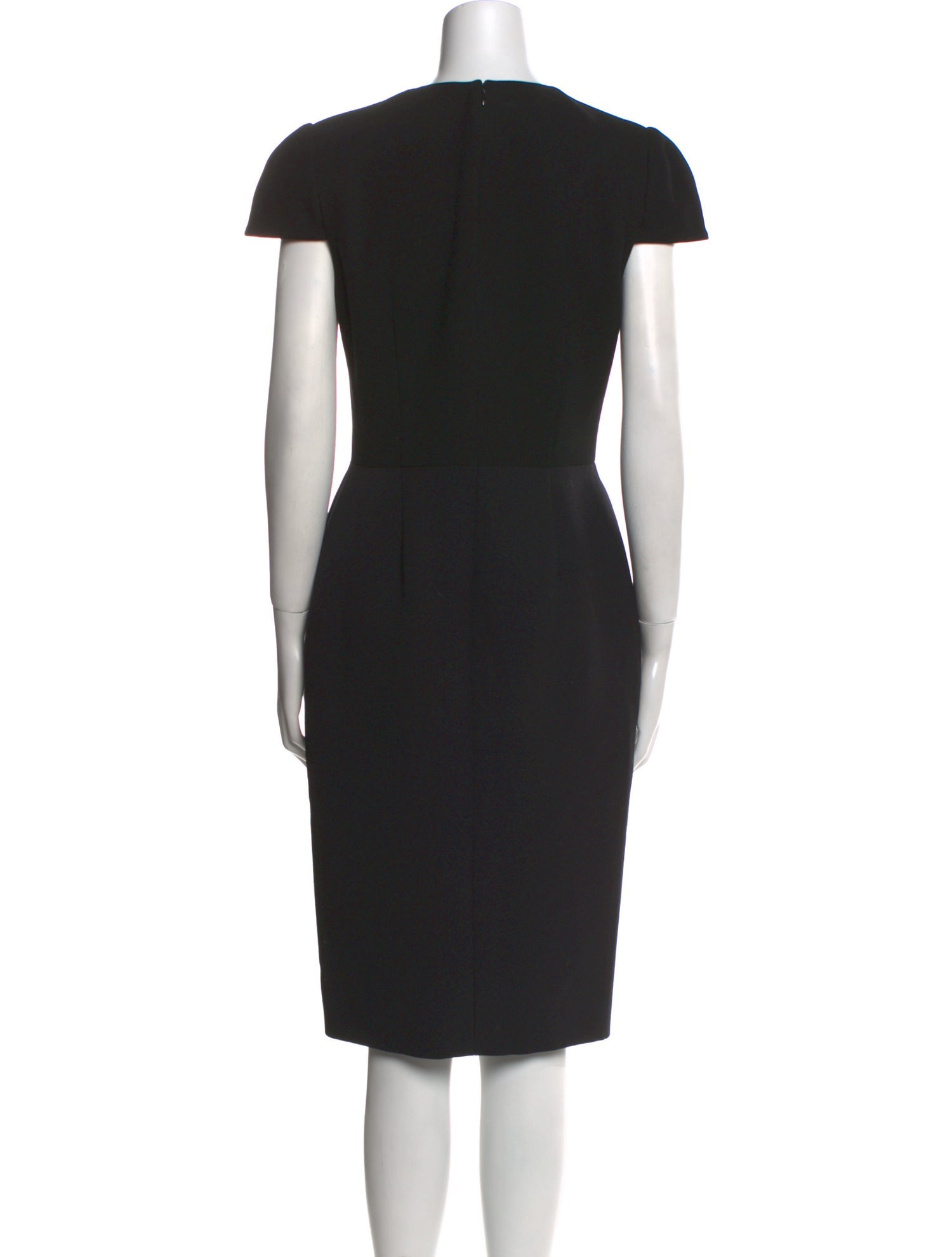 Alexander McQueen V-Neck Midi Length Dress