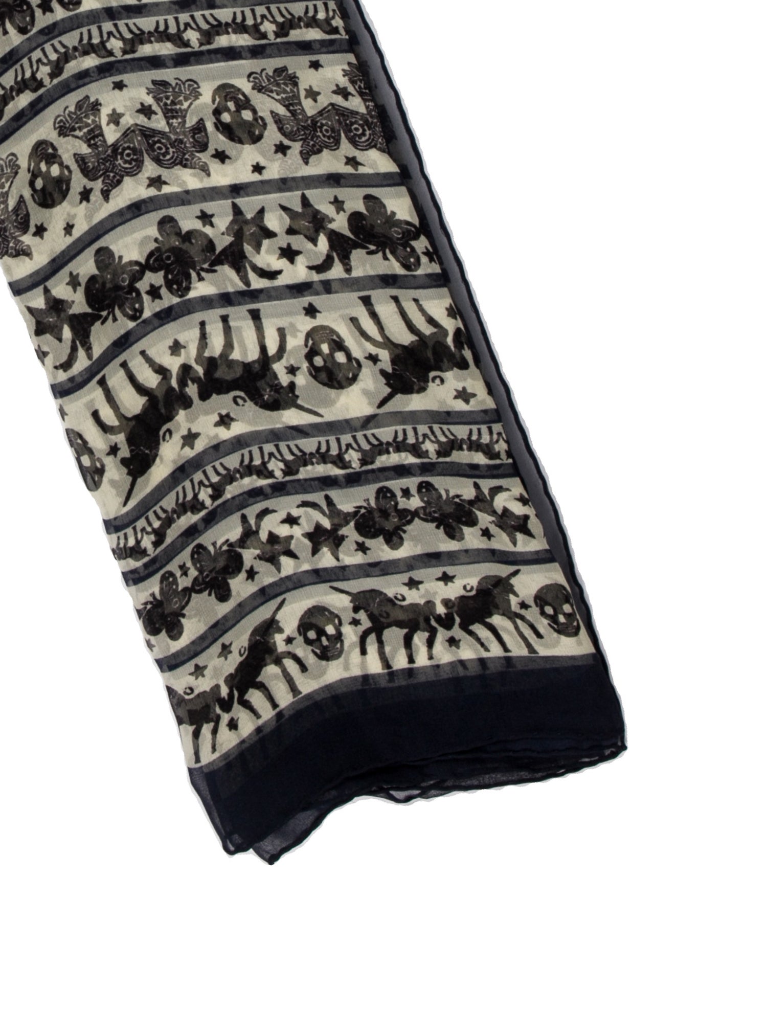 Alexander McQueen Silk Skull Scarf