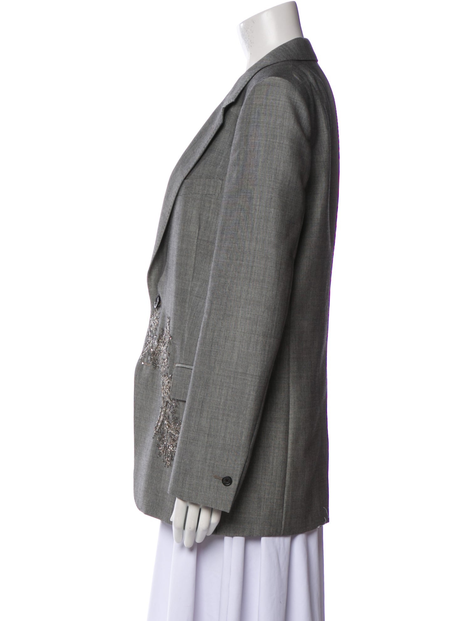Alexander McQueen Wool Printed Blazer