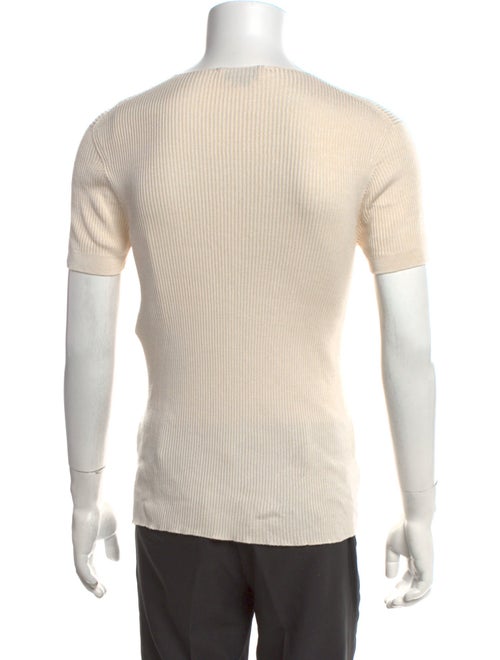 Alexander McQueen Silk V-Neck Polo Shirt