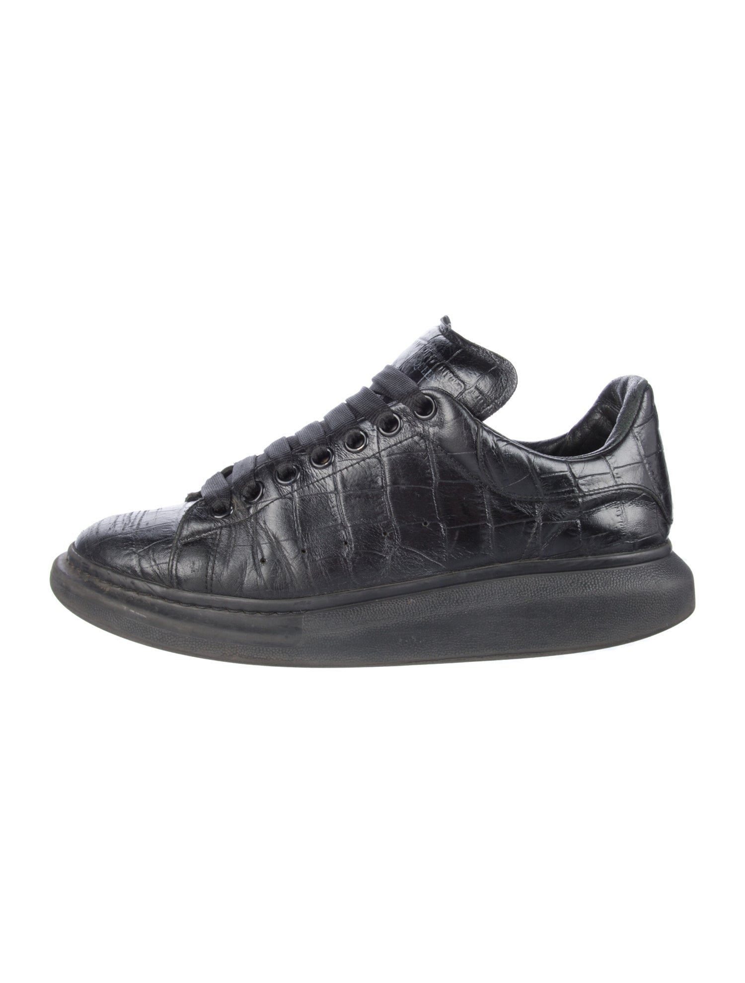 Alexander McQueen Embossed Leather Sneakers