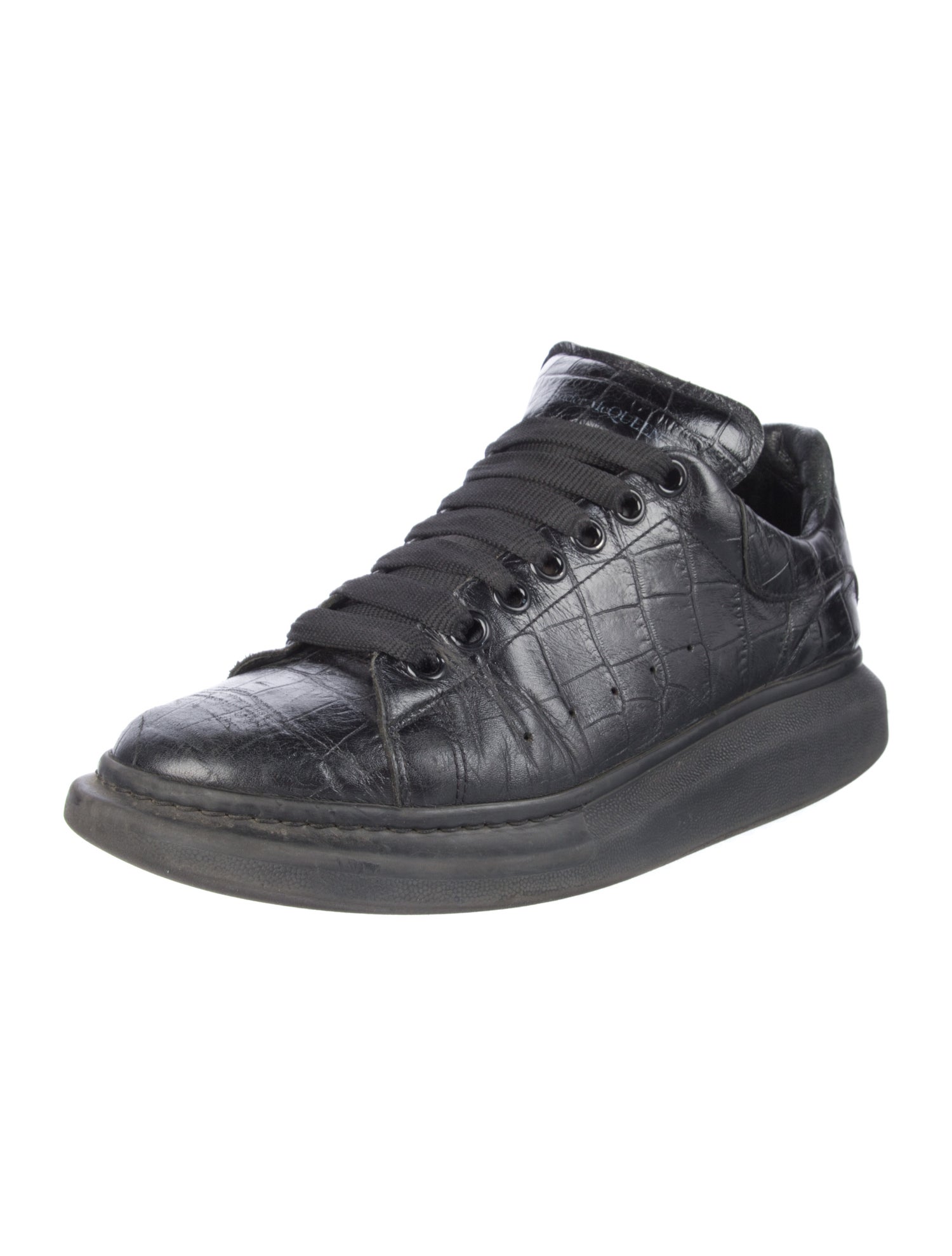Alexander McQueen Embossed Leather Sneakers