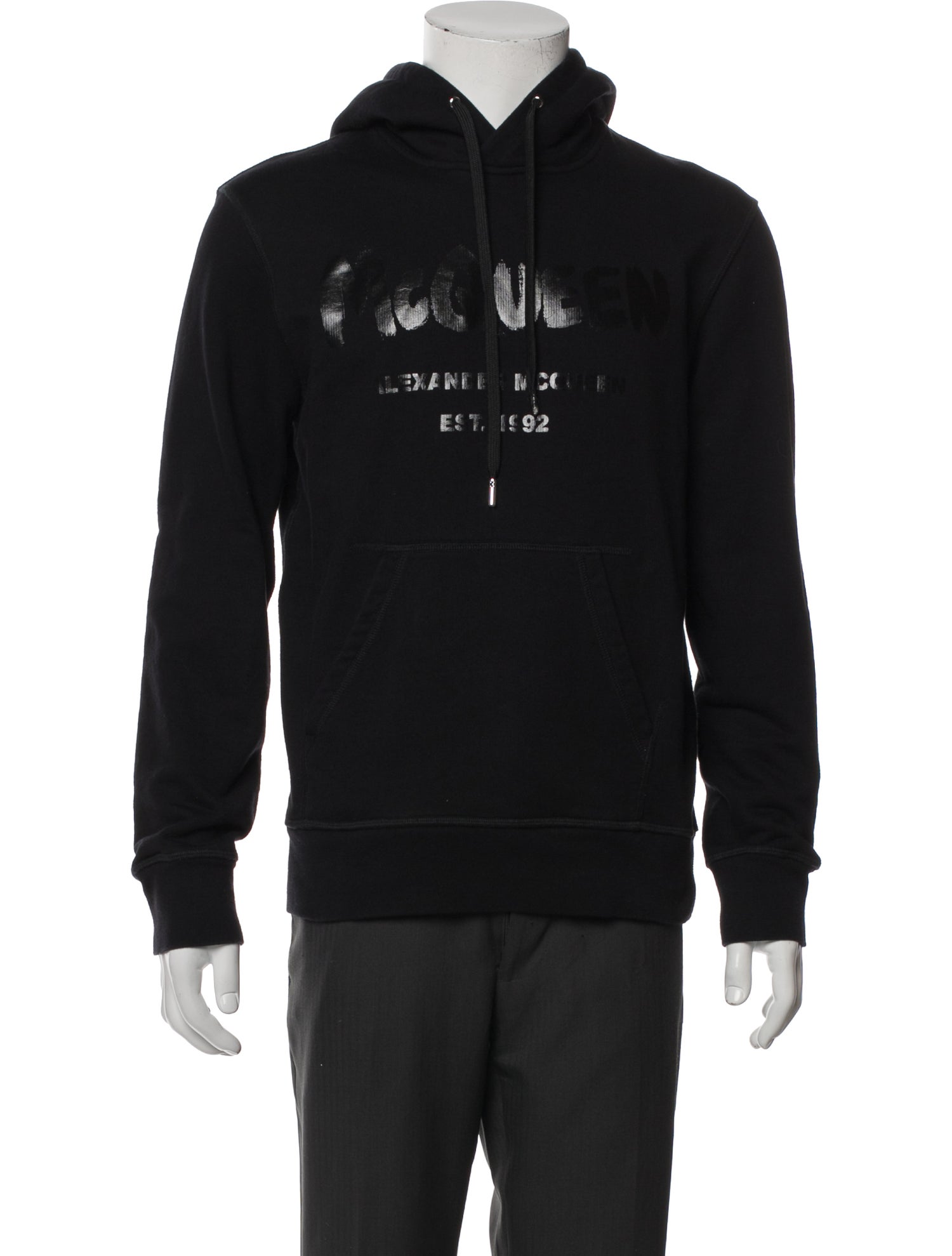 Alexander McQueen Graphic Print Crew Neck Hoodie
