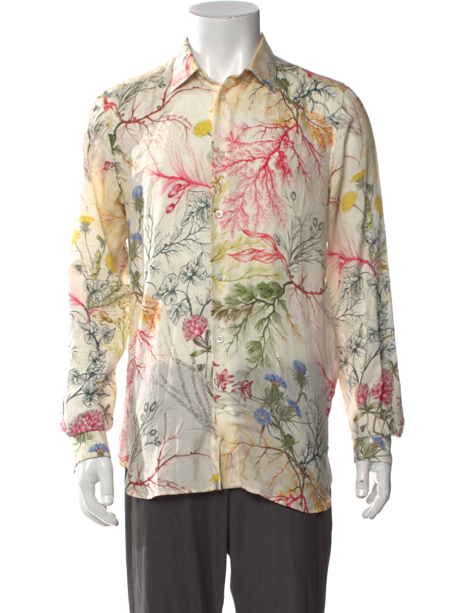 Alexander McQueen 2019 Floral Print Shirt