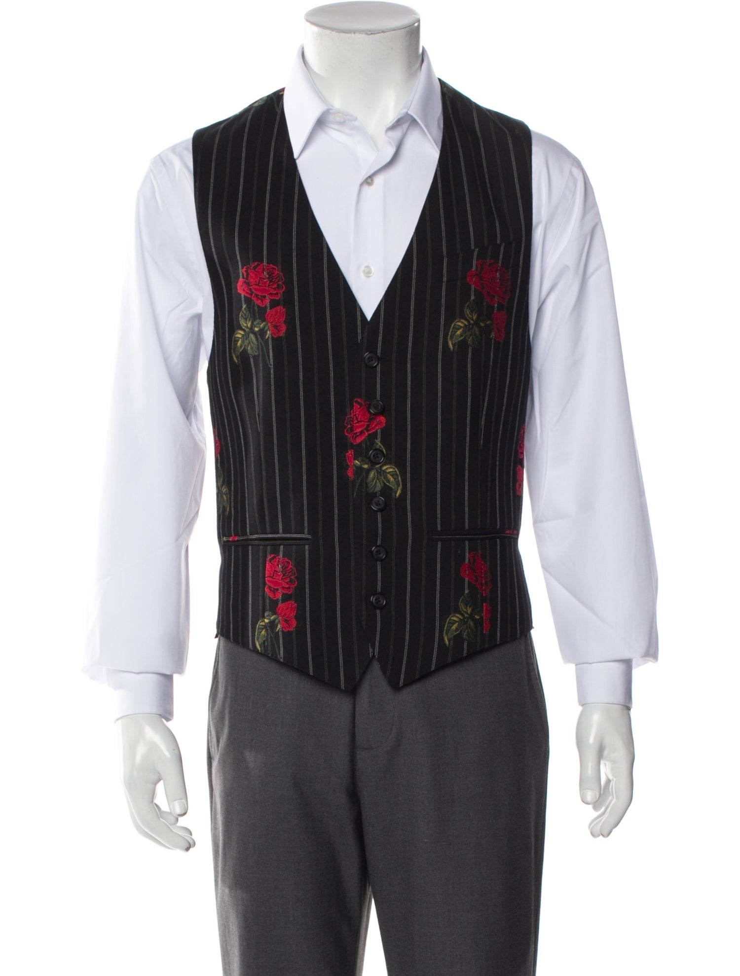 Alexander McQueen Wool Striped Vest