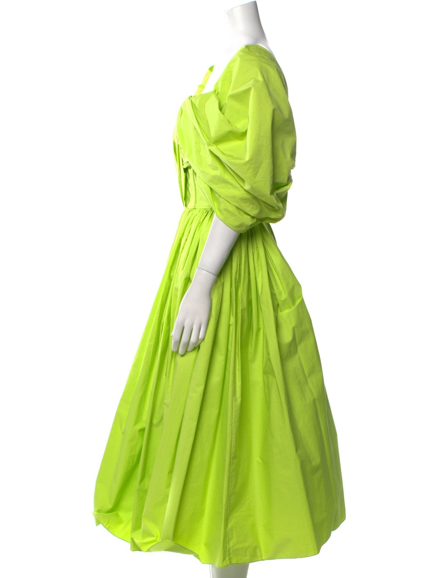 Alexander McQueen Off-The-Shoulder Long Dress