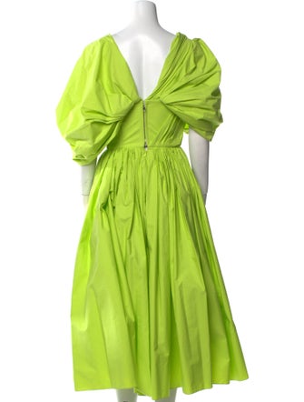 Alexander McQueen Off-The-Shoulder Long Dress