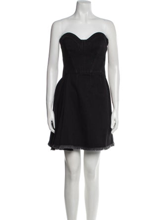 Alexander McQueen Strapless Mini Dress