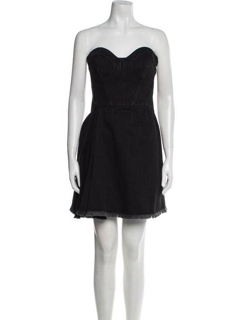 Alexander McQueen Strapless Mini Dress