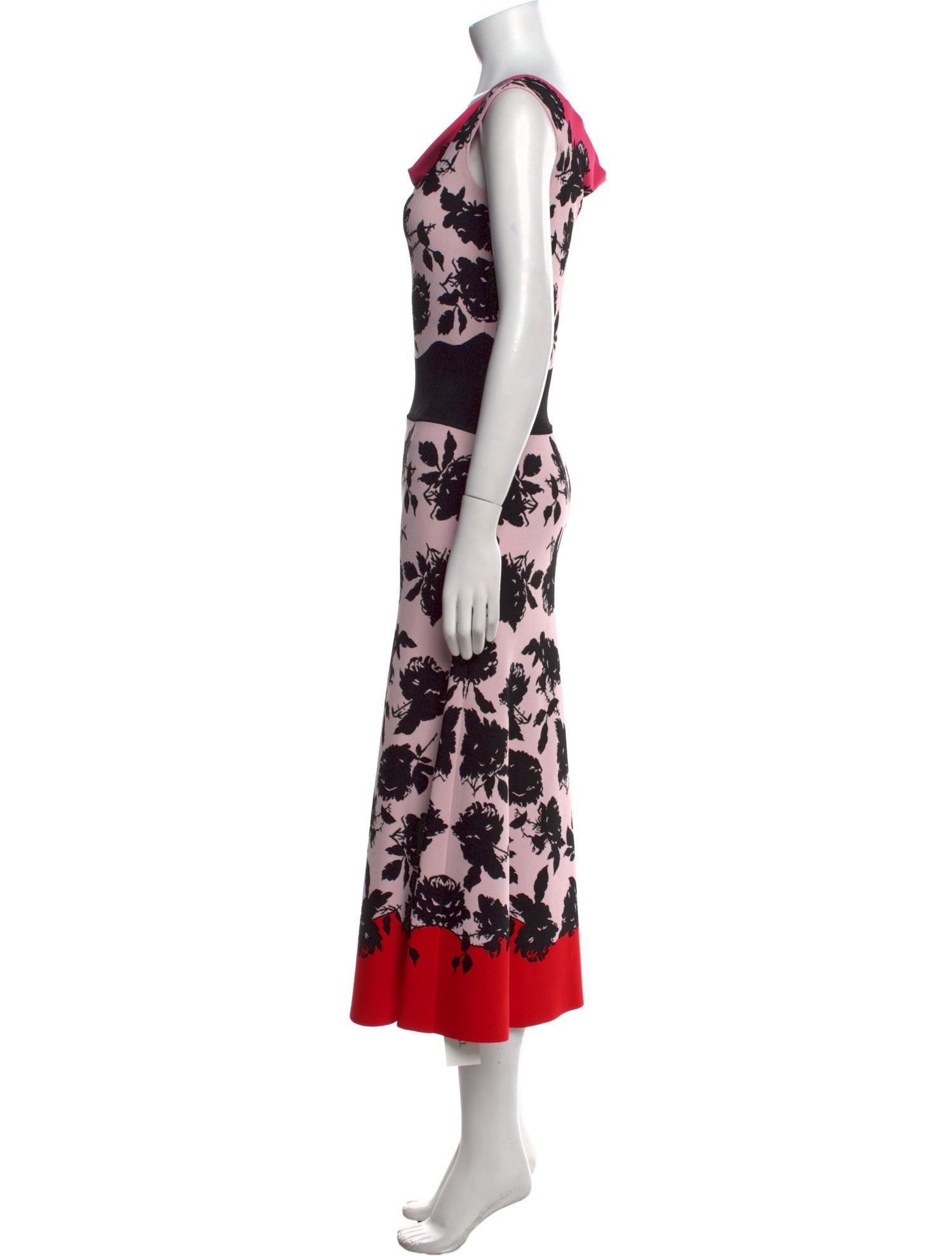 Alexander McQueen Floral Print Long Dress