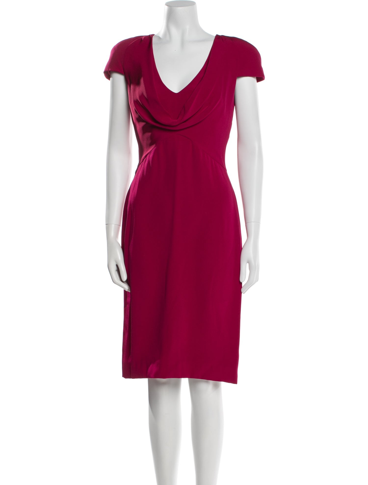 Alexander McQueen Silk Knee-Length Dress w/ Tags