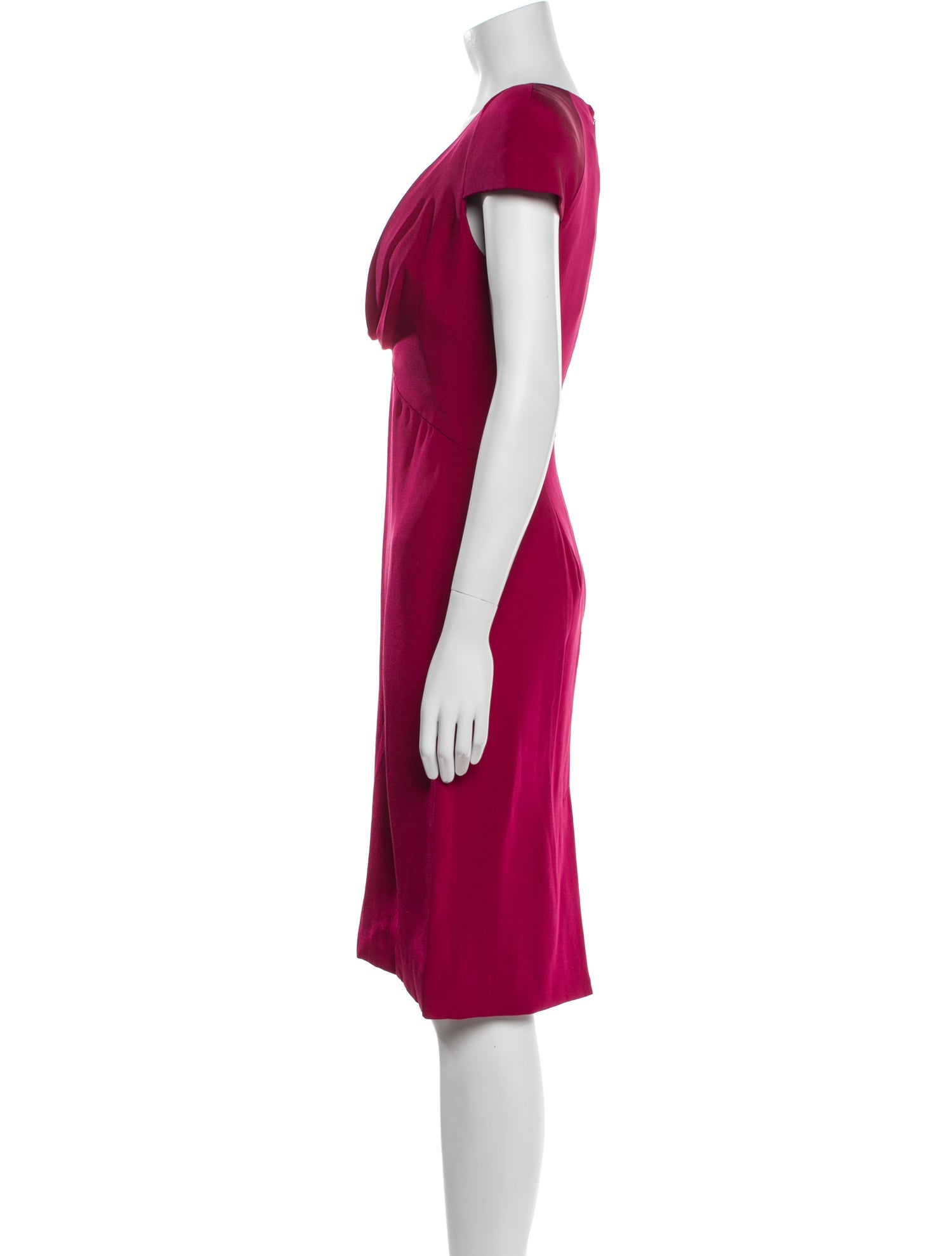 Alexander McQueen Silk Knee-Length Dress w/ Tags