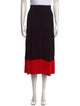 Alexander McQueen Colorblock Pattern Midi Length Skirt