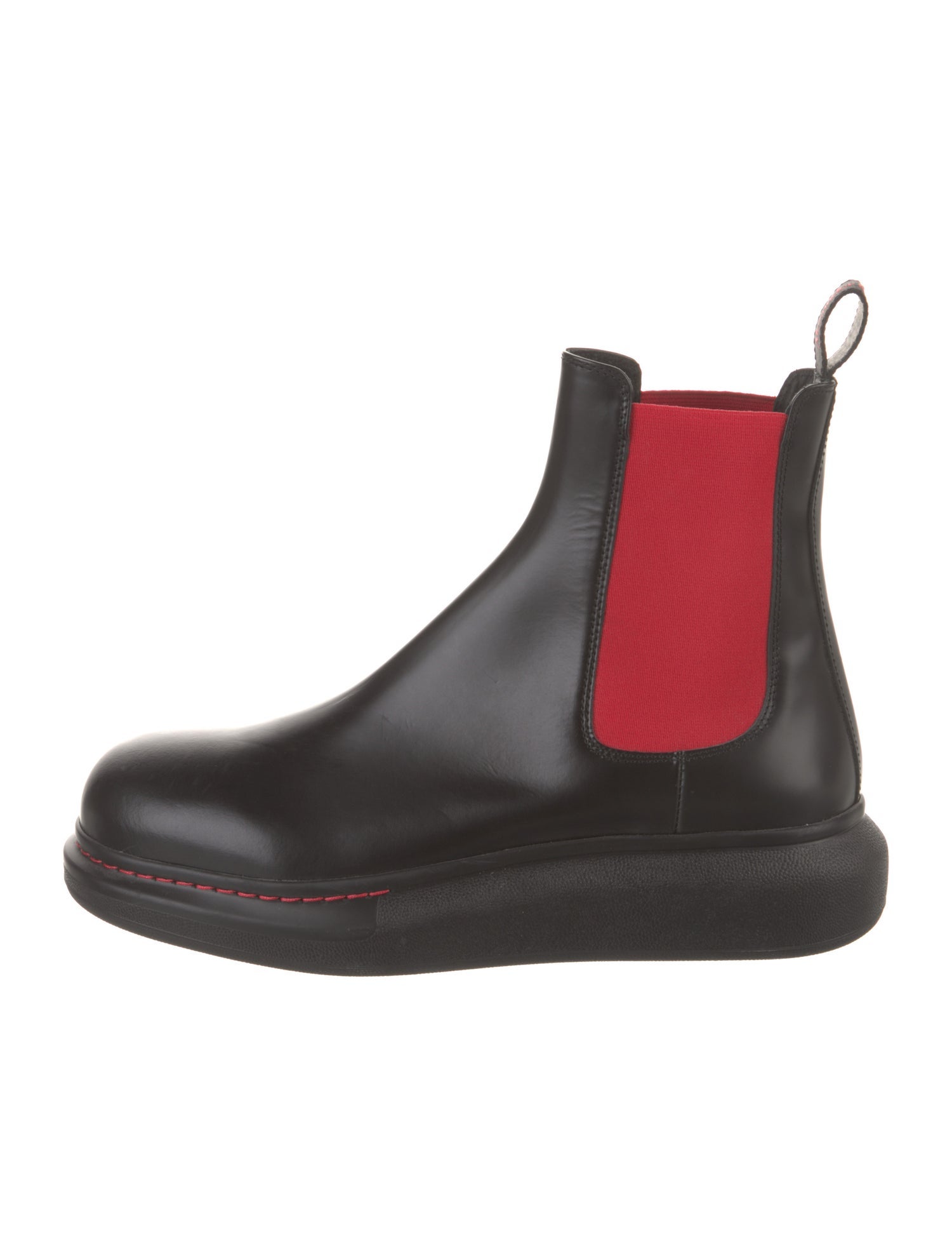 Alexander McQueen Leather Chelsea Boots