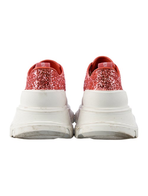 Alexander McQueen Glitter Colorblock Pattern Chunky Sneakers