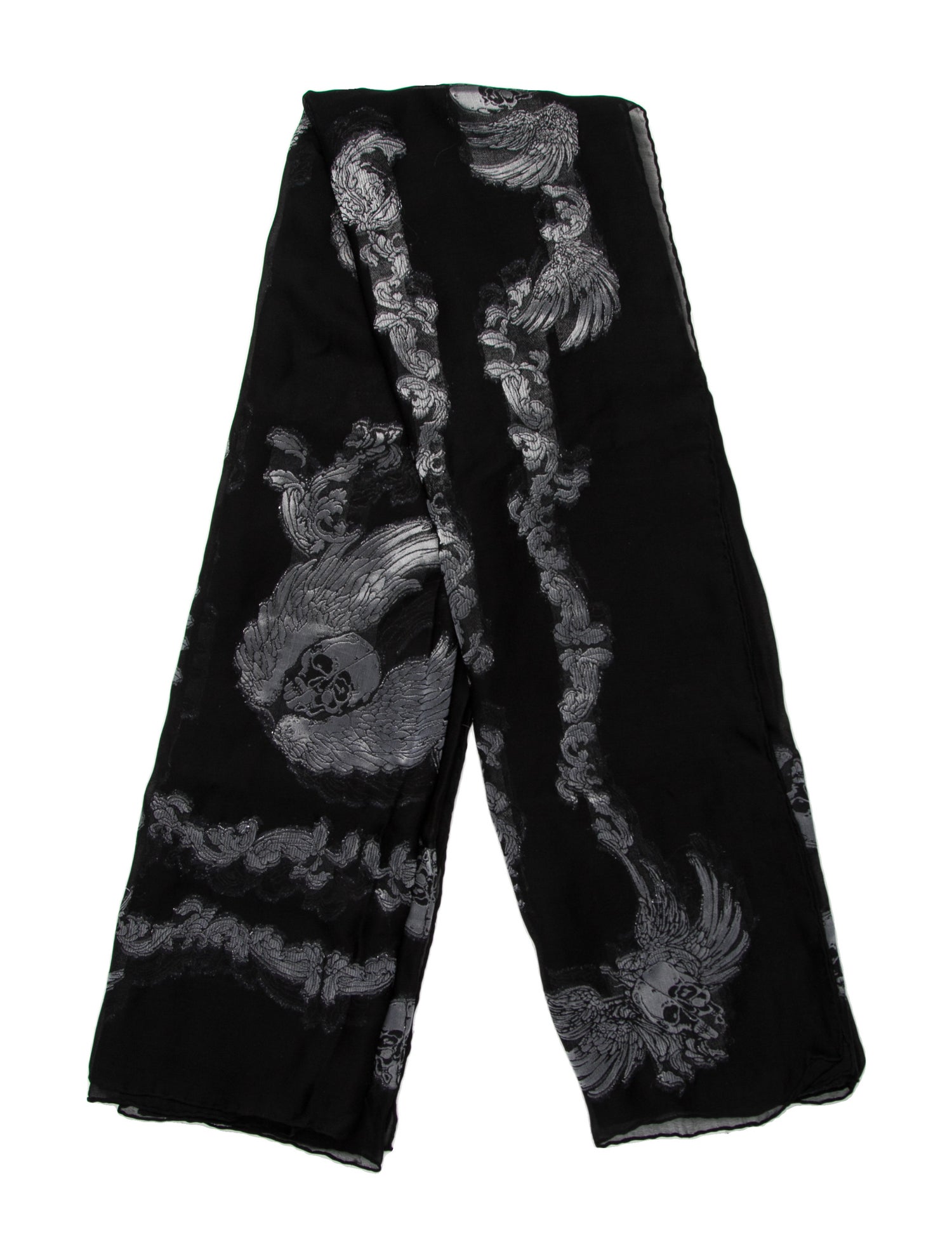 Alexander McQueen Silk Skull Scarf