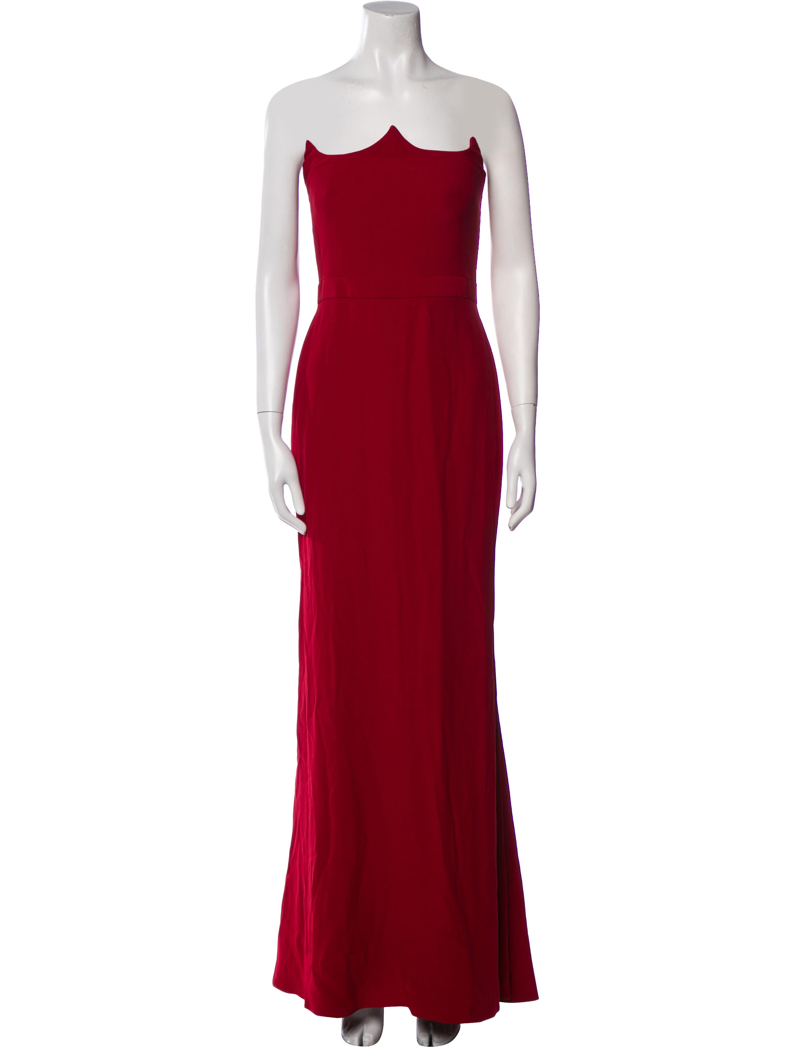Alexander McQueen Strapless Long Dress