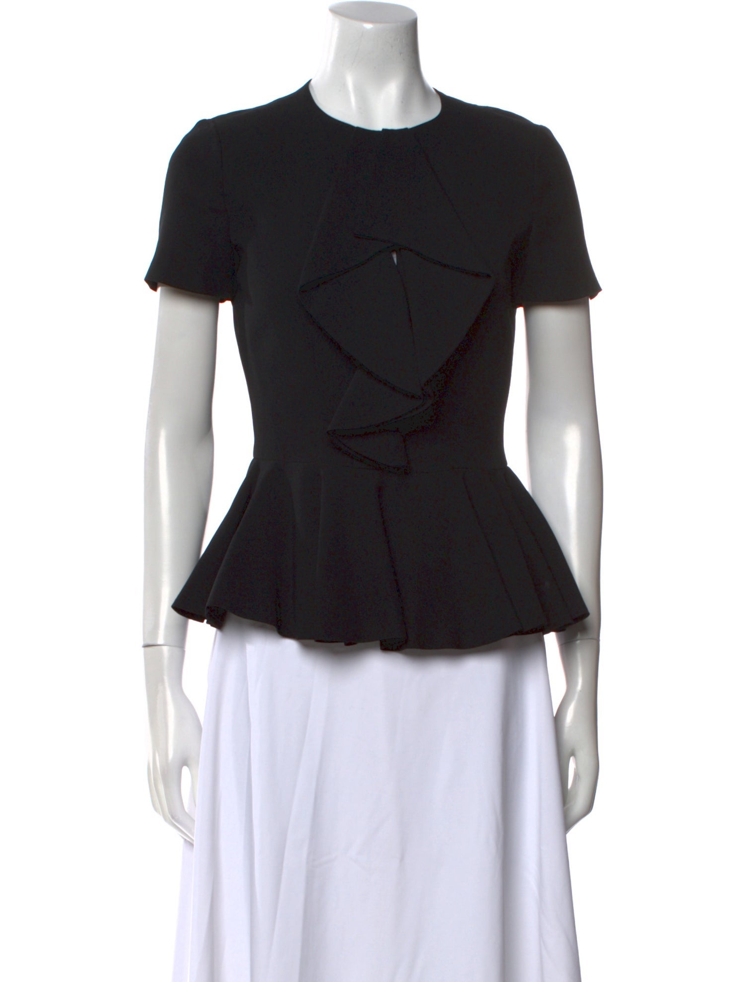 Alexander McQueen Crew Neck Short Sleeve Top