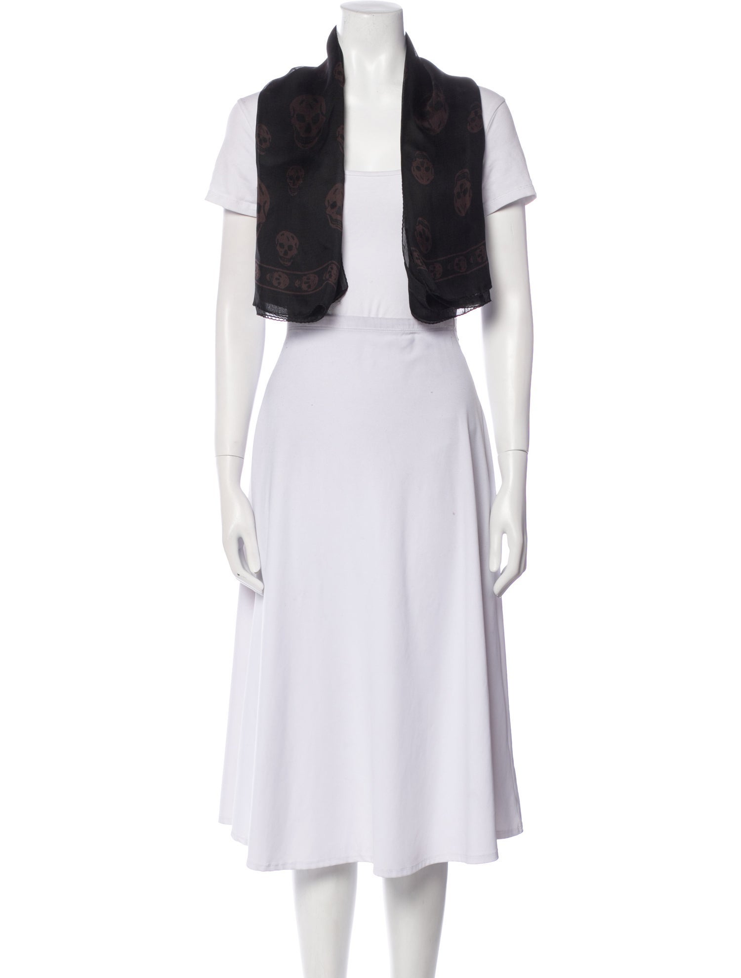 Alexander McQueen Silk Skull Scarf