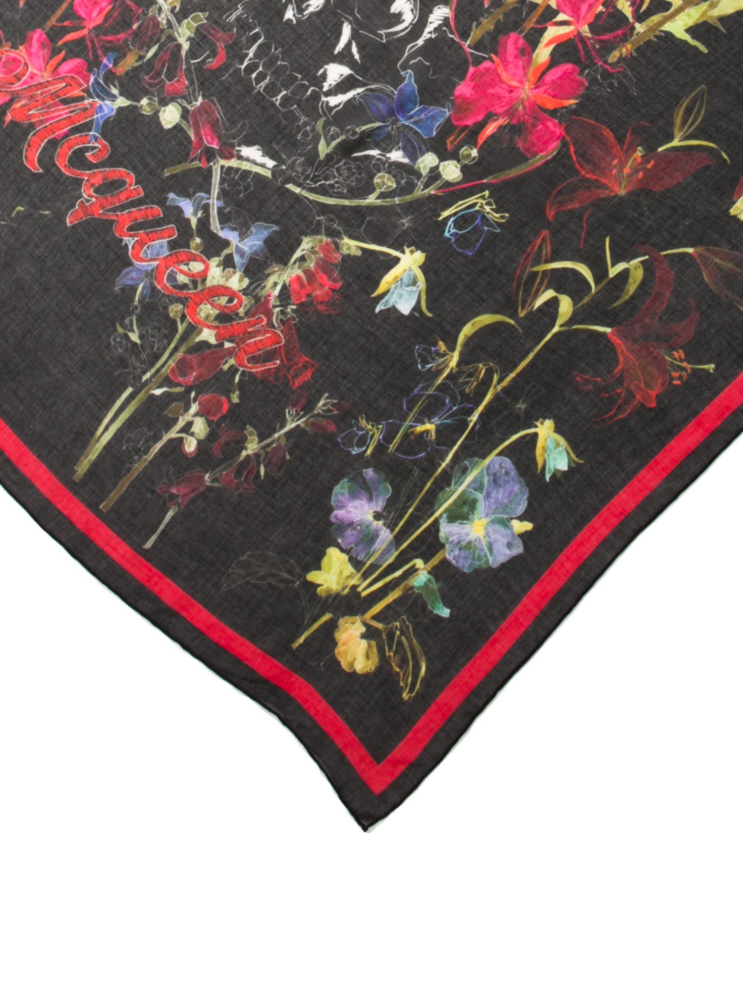 Alexander McQueen Silk Skull Scarf w/ Tags