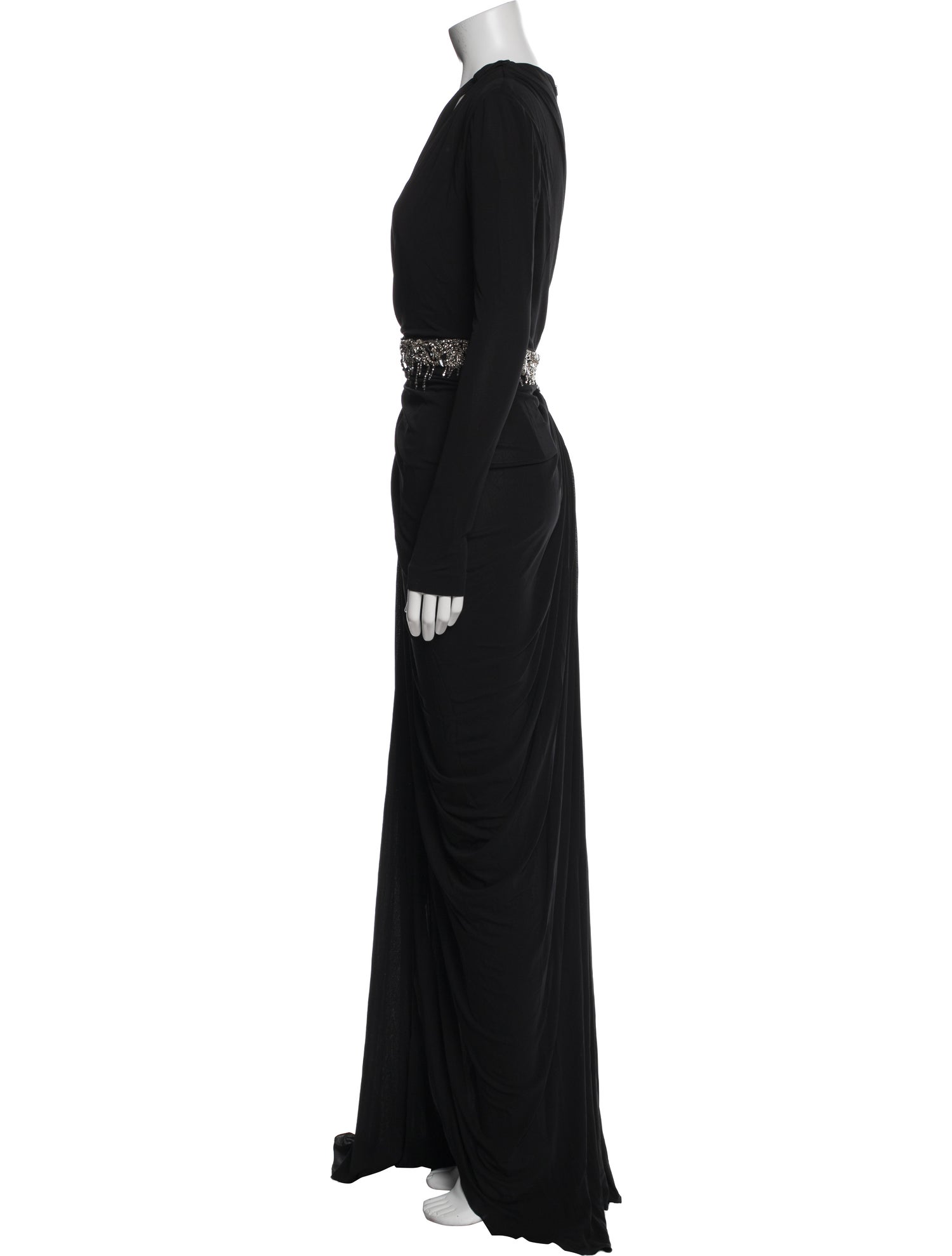 Alexander McQueen Crew Neck Long Dress