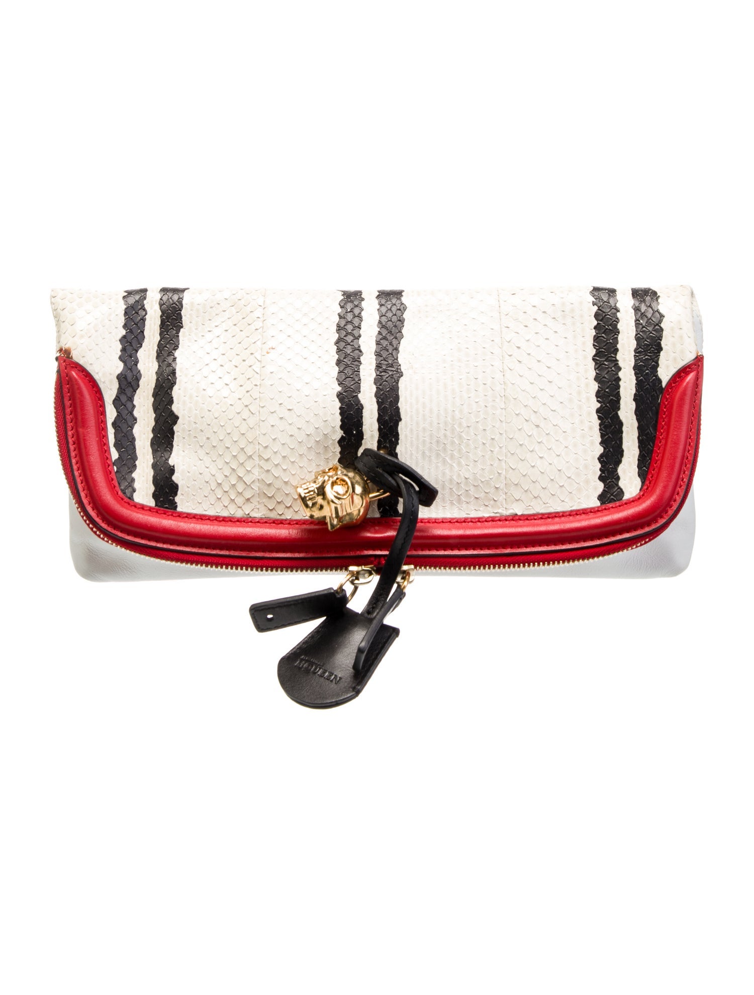 Alexander McQueen Snakeskin Clutch