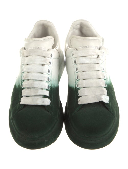 Alexander McQueen Leather Colorblock Pattern Sneakers