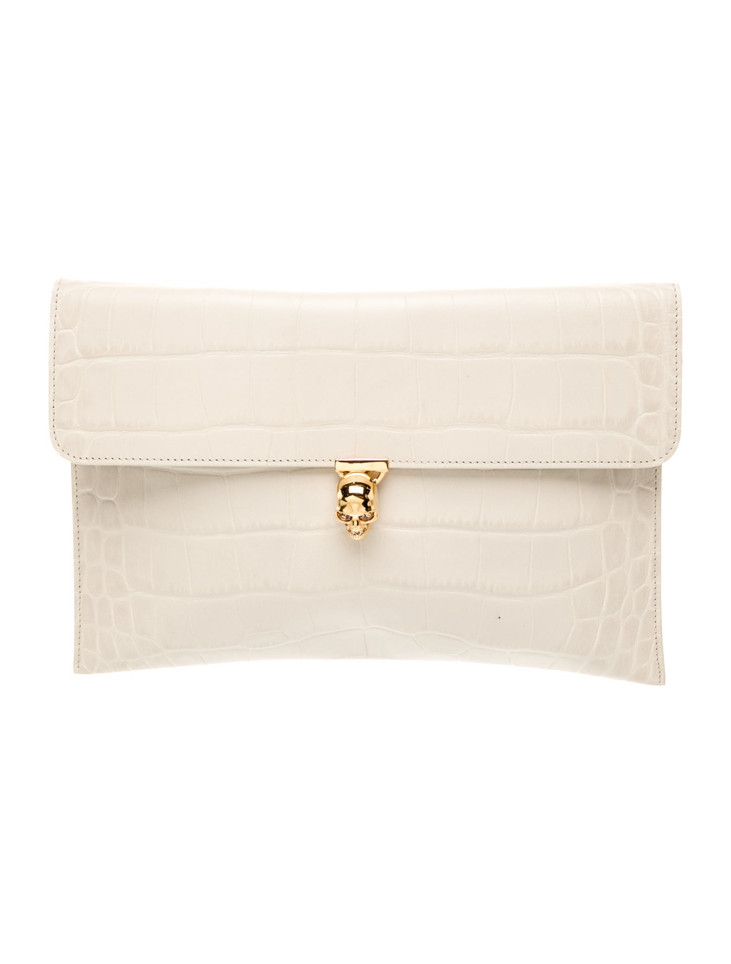 Alexander McQueen Embossed Leather Clutch