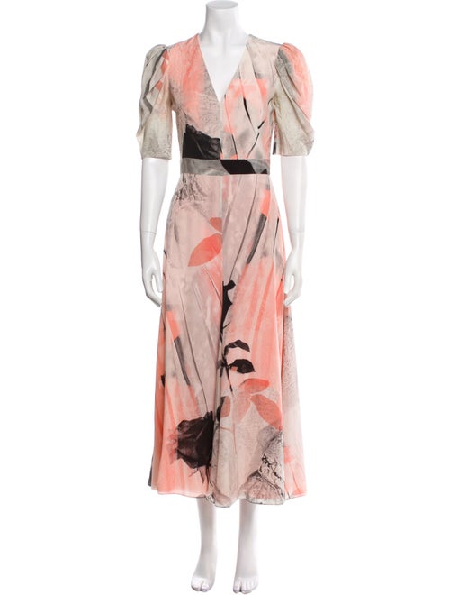 Alexander McQueen Silk Long Dress