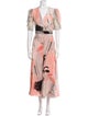 Alexander McQueen Silk Long Dress
