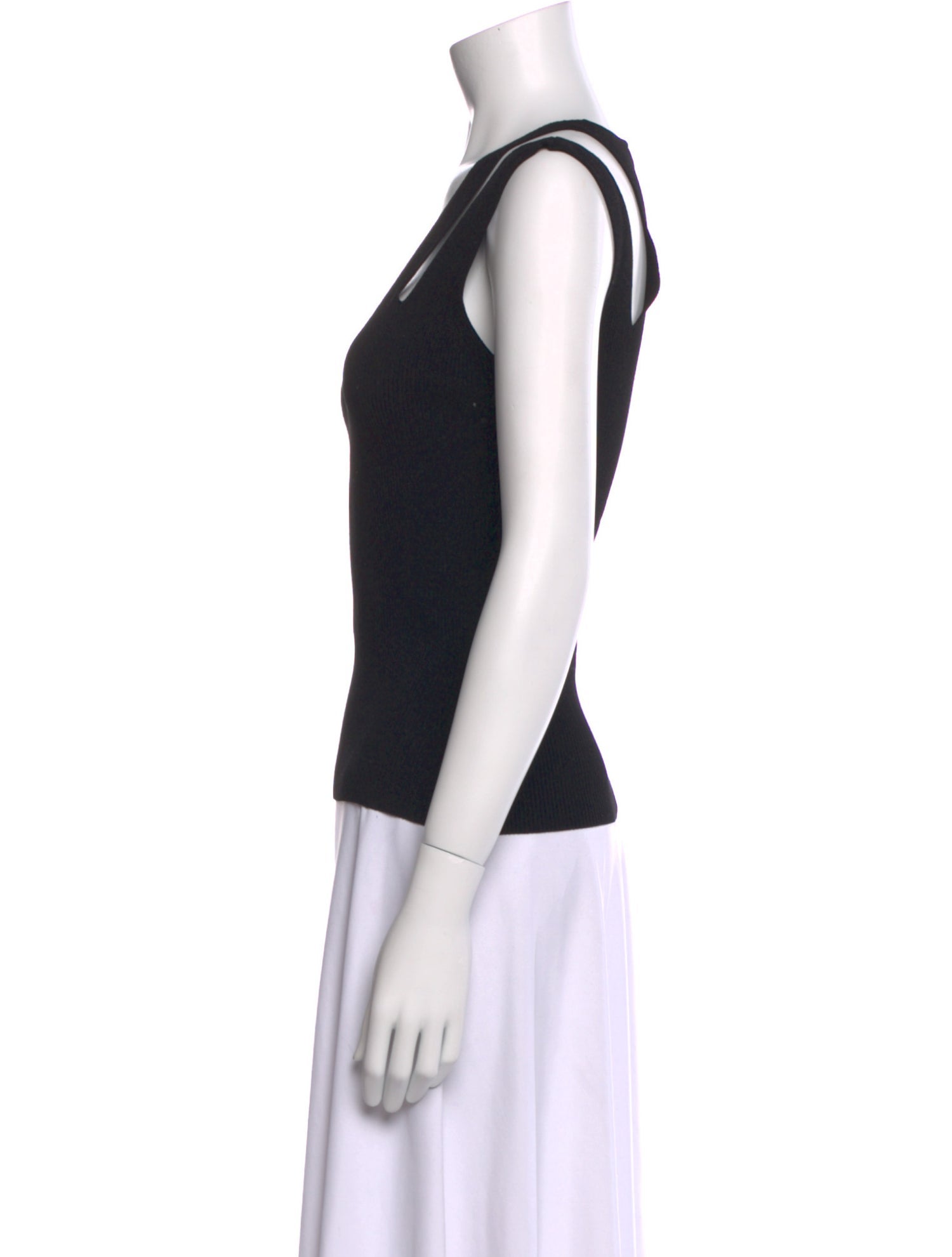 Alexander McQueen Wool V-Neck Top