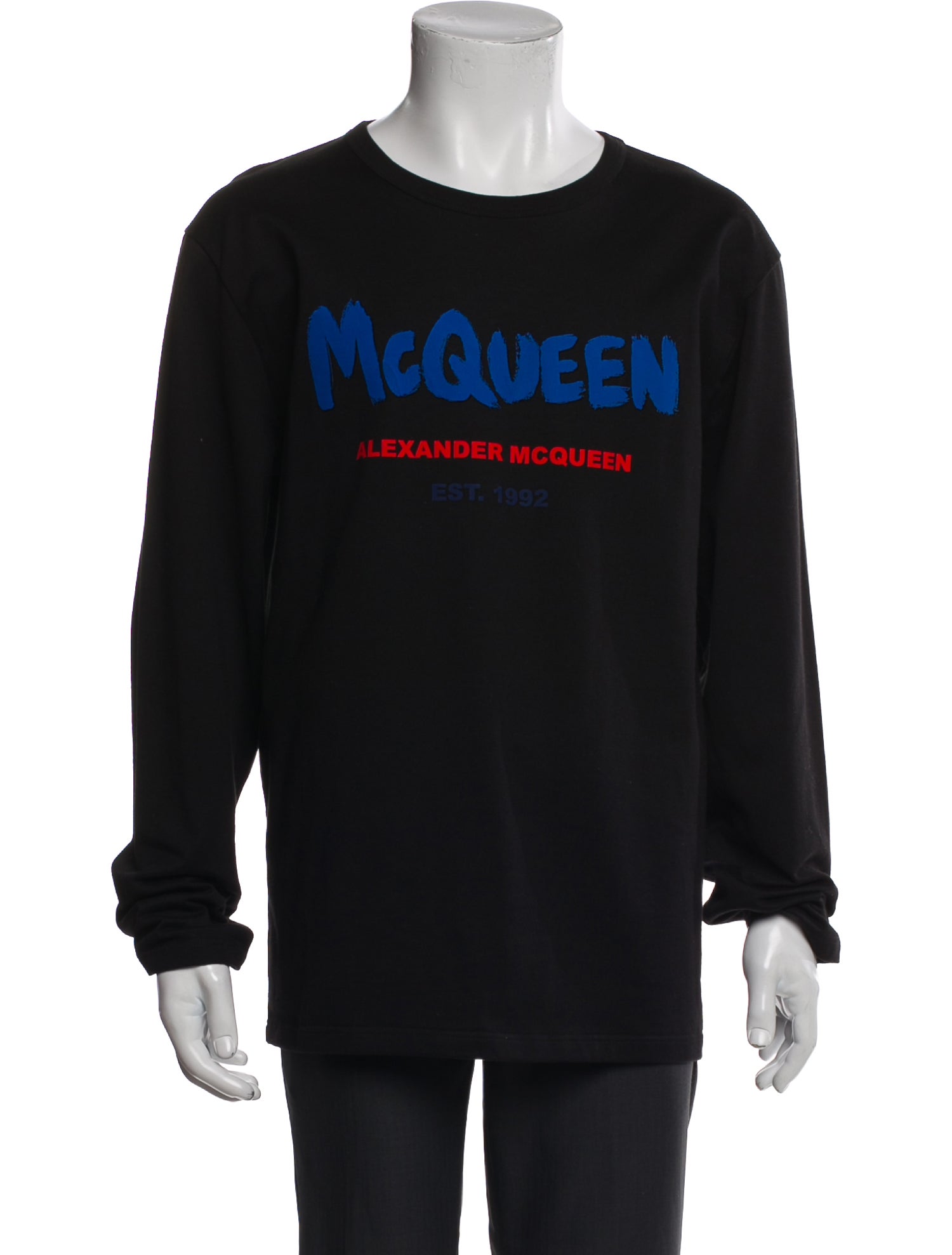 Alexander McQueen Graphic Print Crew Neck Pullover
