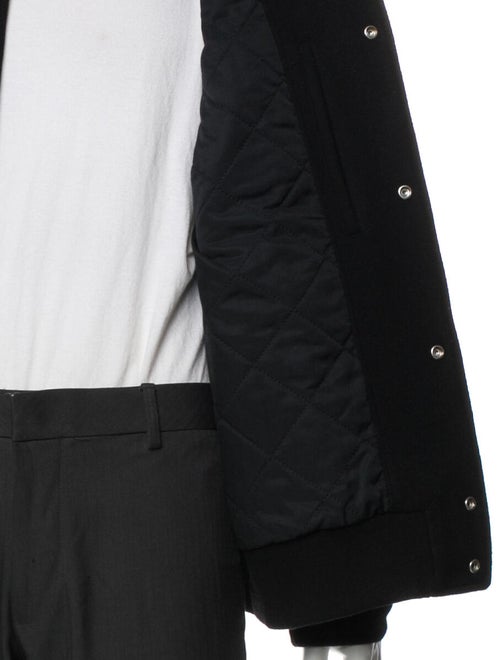 Alexander McQueen Wool Graphic Print Varsity Jacket