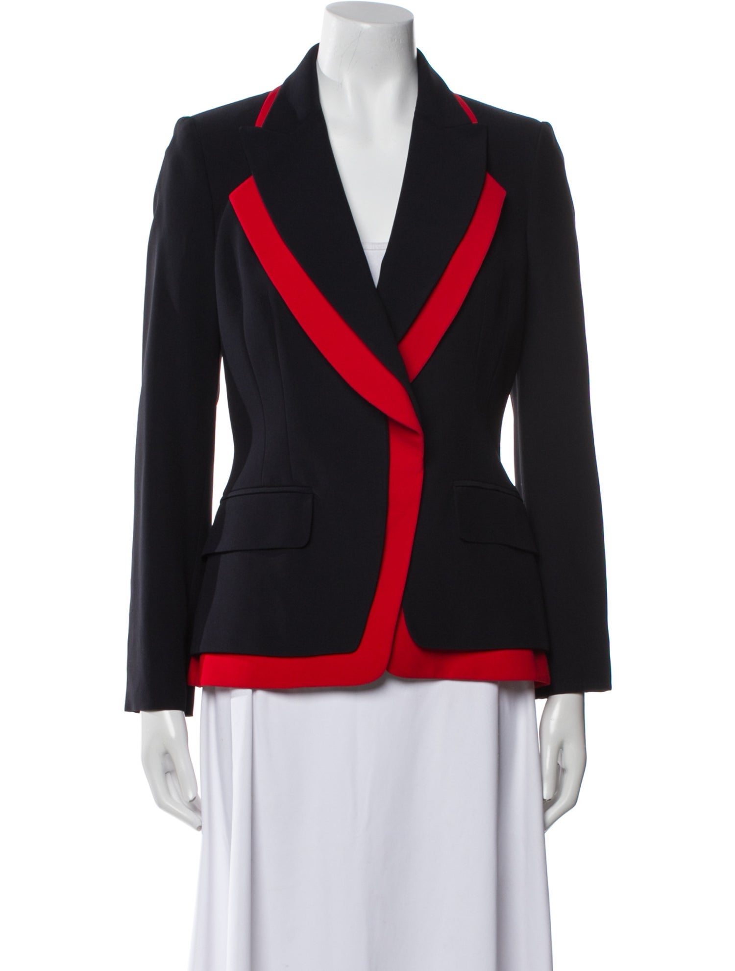 Alexander McQueen Colorblock Pattern Blazer