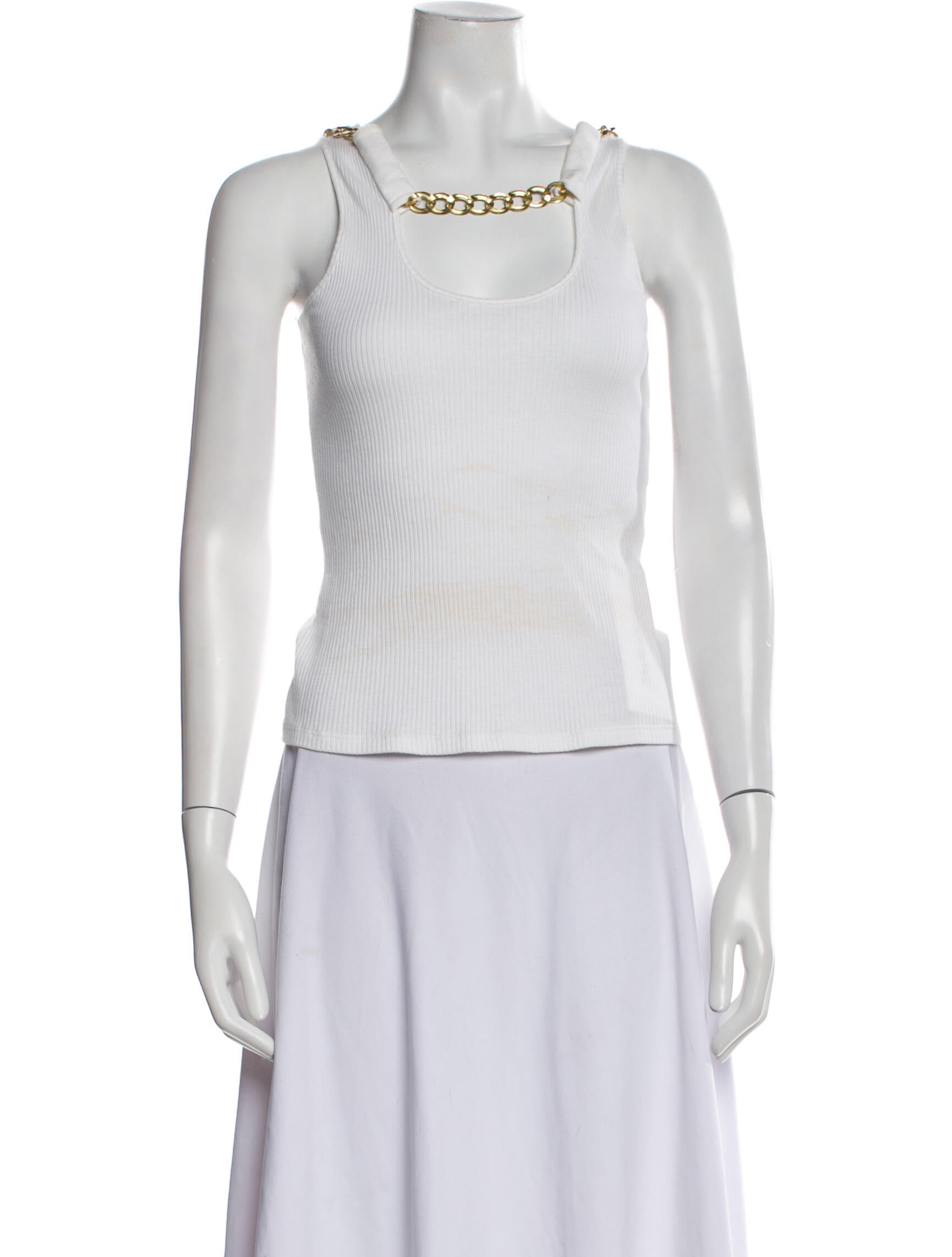 Alexander McQueen Square Neckline Sleeveless Top