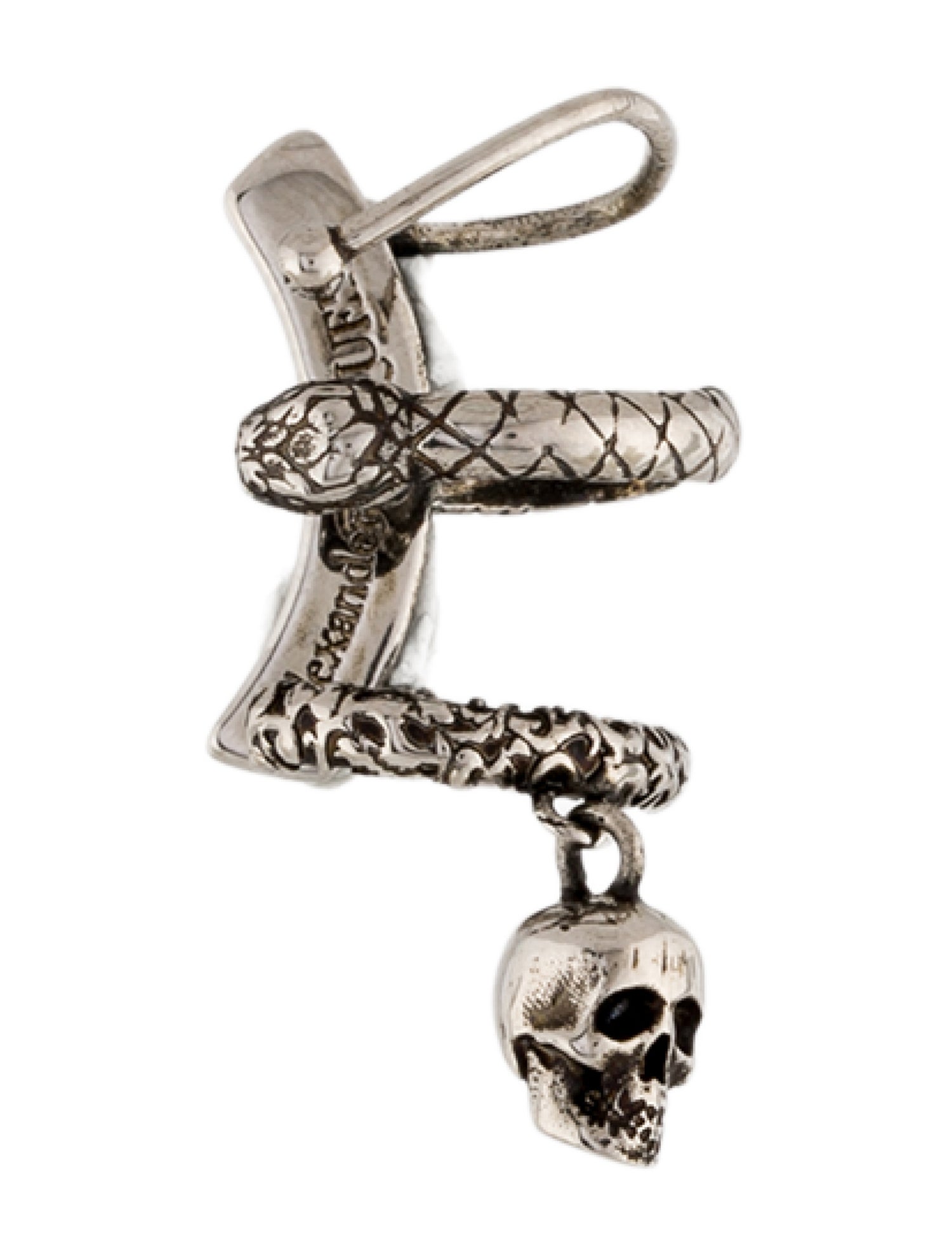 Alexander McQueen Skull & Snake Ear Cuff