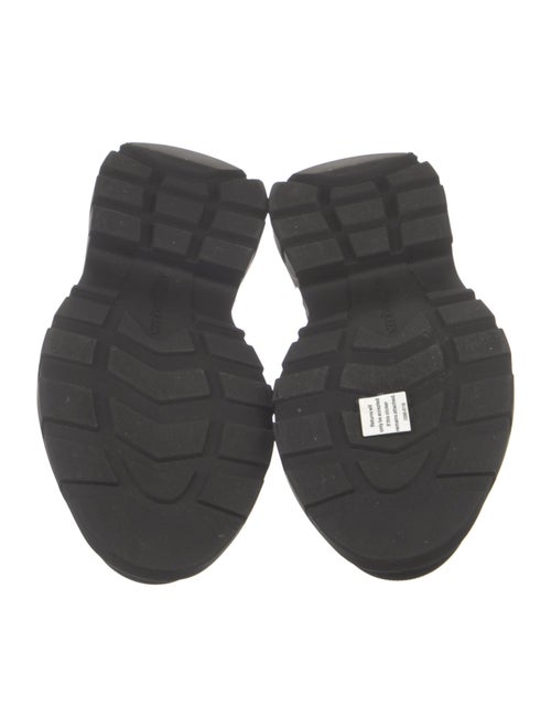 Alexander McQueen Leather Patterned Combat Boots