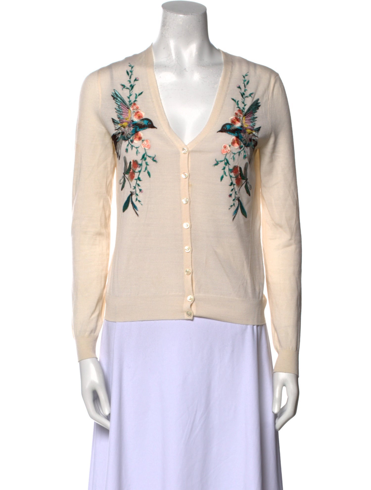 Alexander McQueen Wool Graphic Print Sweater