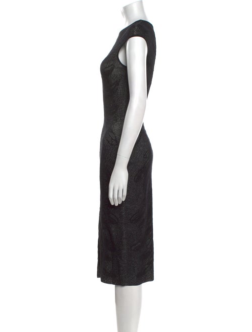 Alexander McQueen Silk Midi Length Dress