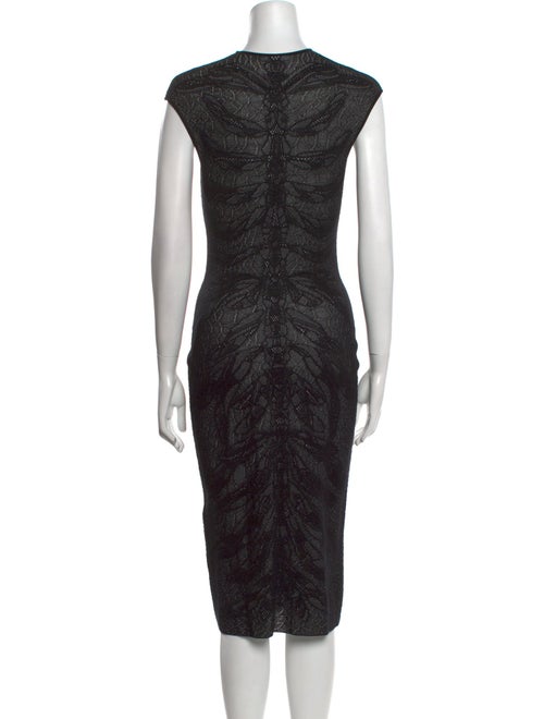 Alexander McQueen Silk Midi Length Dress