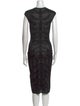 Alexander McQueen Silk Midi Length Dress
