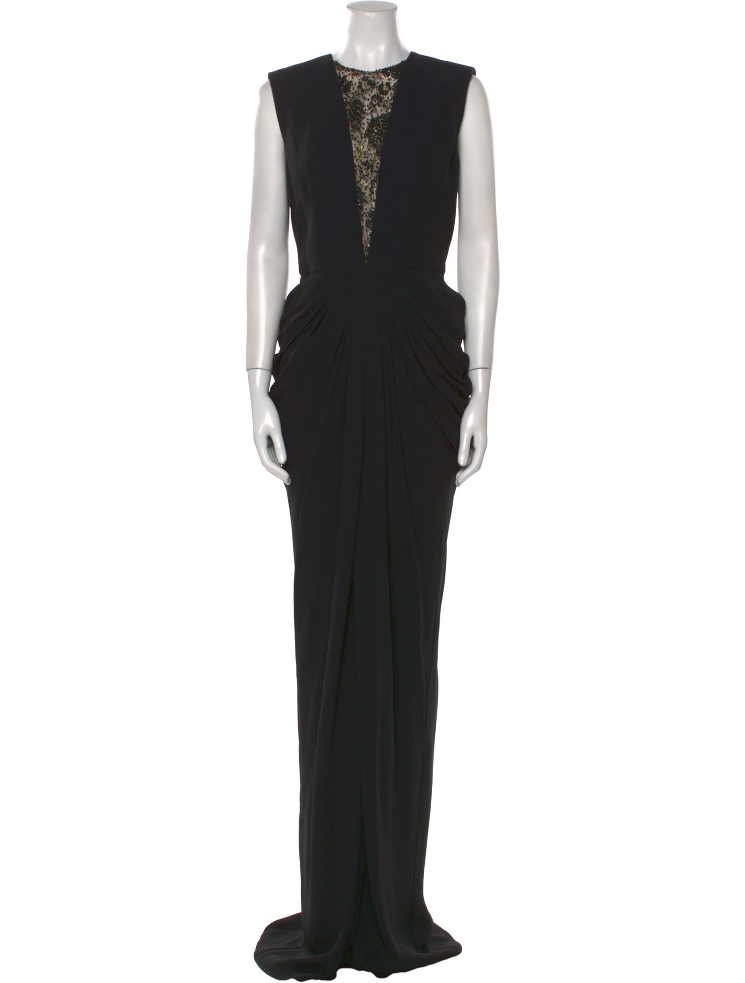 Alexander McQueen Crew Neck Long Dress
